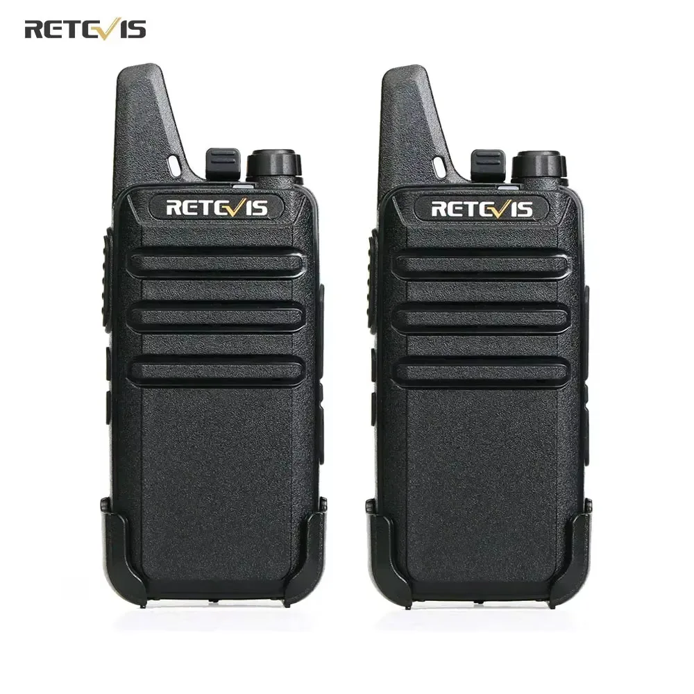 Retevis RT622 미니 워키토키, VOX USB PMR 446 FRS 라이센스 프리 휴대용 양방향 라디오 스테이션, 레스토랑 소매용, 2 개 