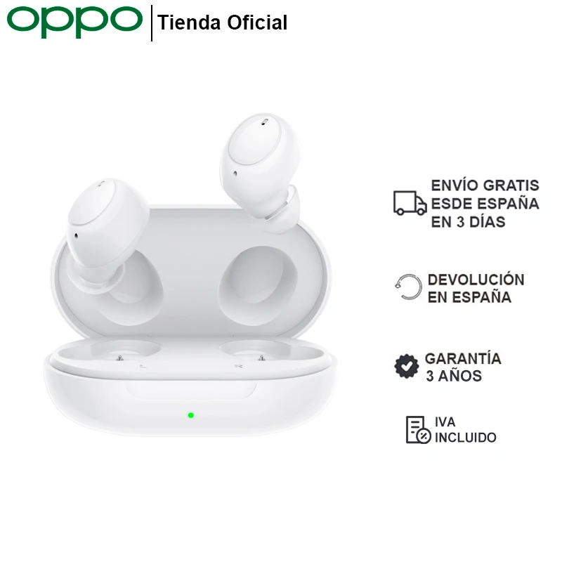 OPPO Enco Buds W12 bluetooth headset smart noise reduction Bass-drive high-definition sound Open-Up auto plug-in IP54 wireless bluetooth headset Type-C charging port