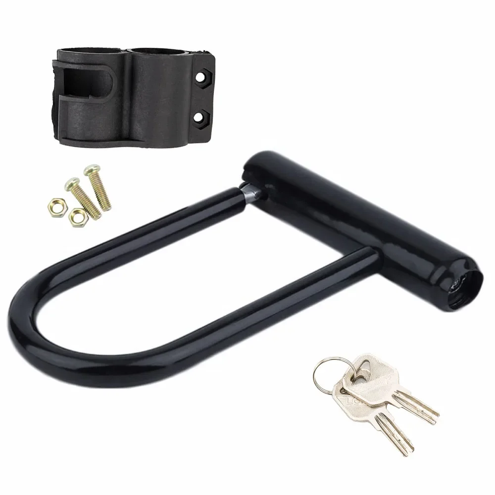 AliExpress NONE Bike U-Lock Anti Theft Waterproof Bicycle Secure Locks Heavy Duty Rustproof Bicycle U-Shaped Lock With Keys And Mounting Bracket