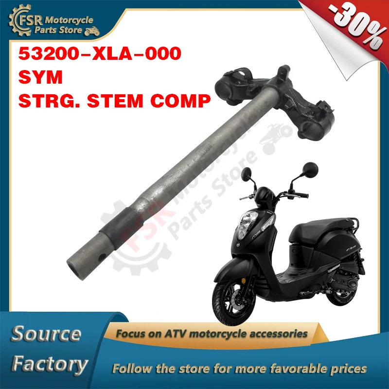 

Steering column,Fits SYM XS110T-A TAKING 50 MIO 50I FS05W,P/N:53200-XLA-000,STEM COMP