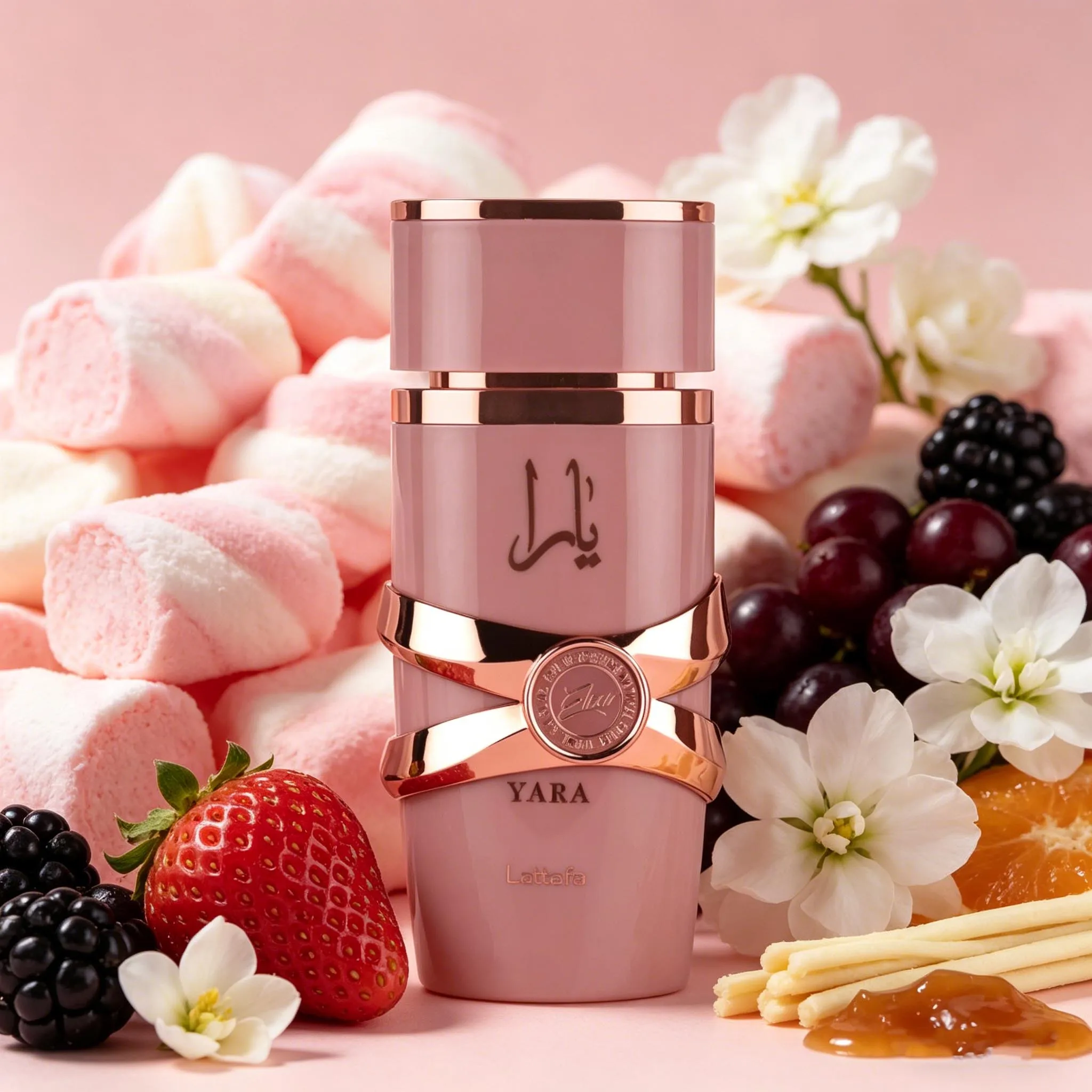 Lattafa Yara Elixir Eau de Parfum 100ml - Perfume Gourmand Dulce Vainilla Fresa Caramelo para Mujer, Fragancia Oriental de Larga Duración con Jazmín y Ámbar, Spray EDP Lujo