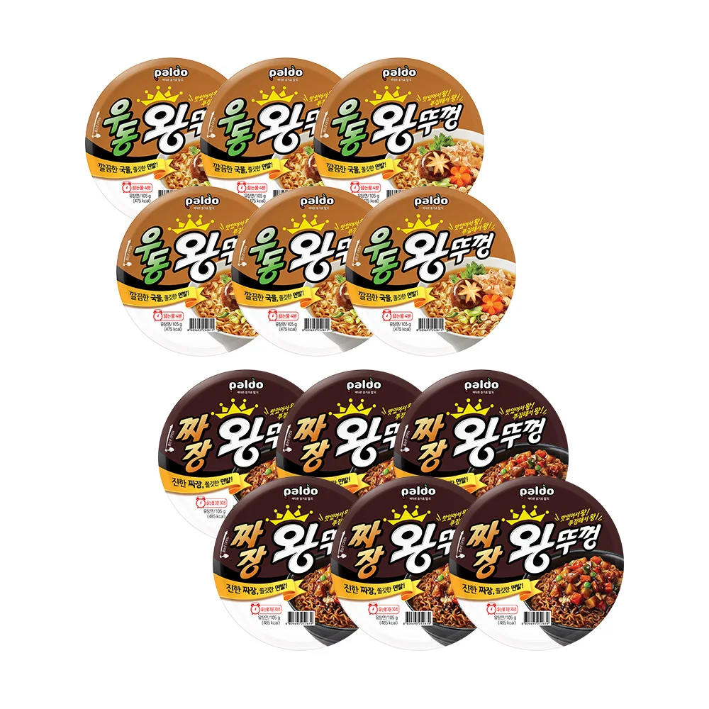 Tapa Paldo Jjajang Wang 105g X 6 + Tapa Udon Wang 105g X 6