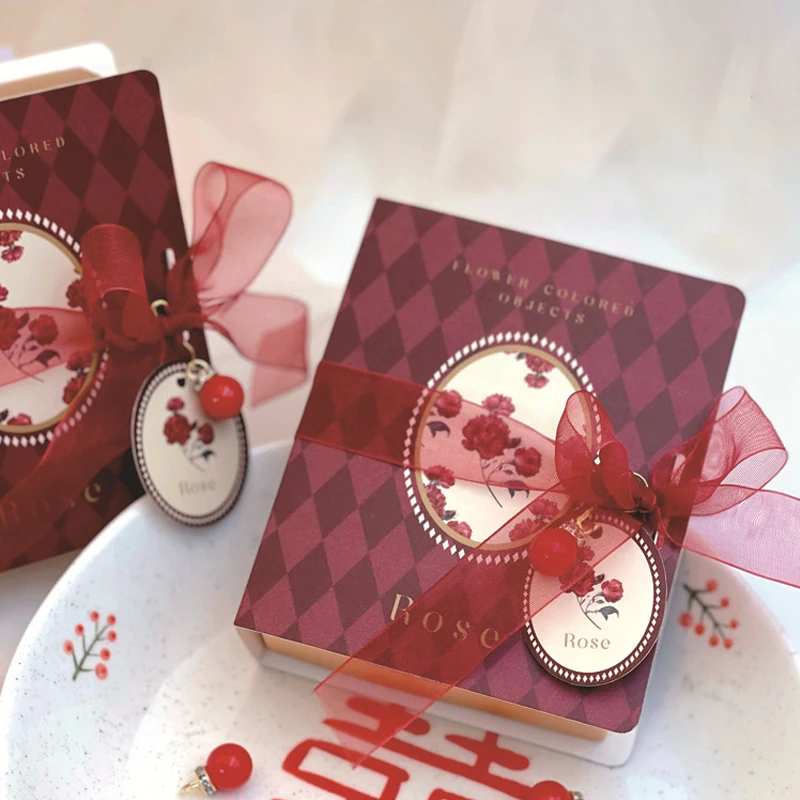 20 Pcs/Lot Creative Book Vintage Printing Wedding Candy Box Wedding Holiday Small Gift Packaging Paper Box