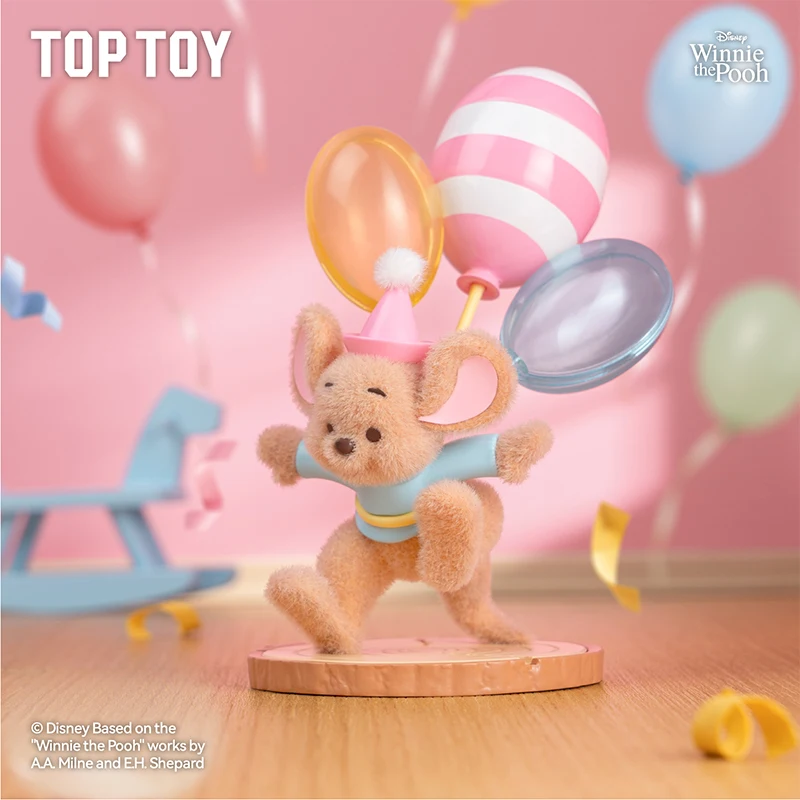 

TOPTOY Disney Winnie The Pooh Happy Farm Serlesflgures Blind Box Cute Figurine Desktop Decor Trendy Collectible Surprise Gift