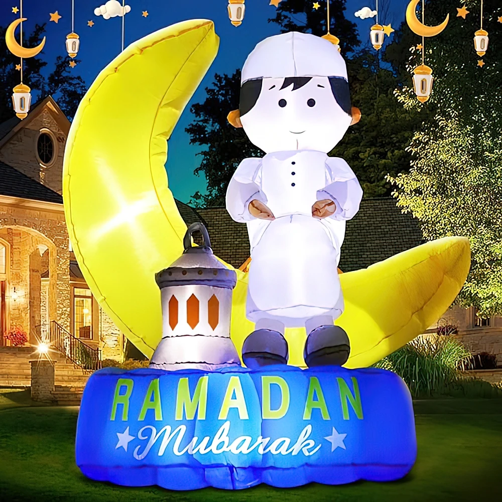 

Inflatable Ramadan Muslim LED Light Decoration Eid Mubarak Yard Garden Party