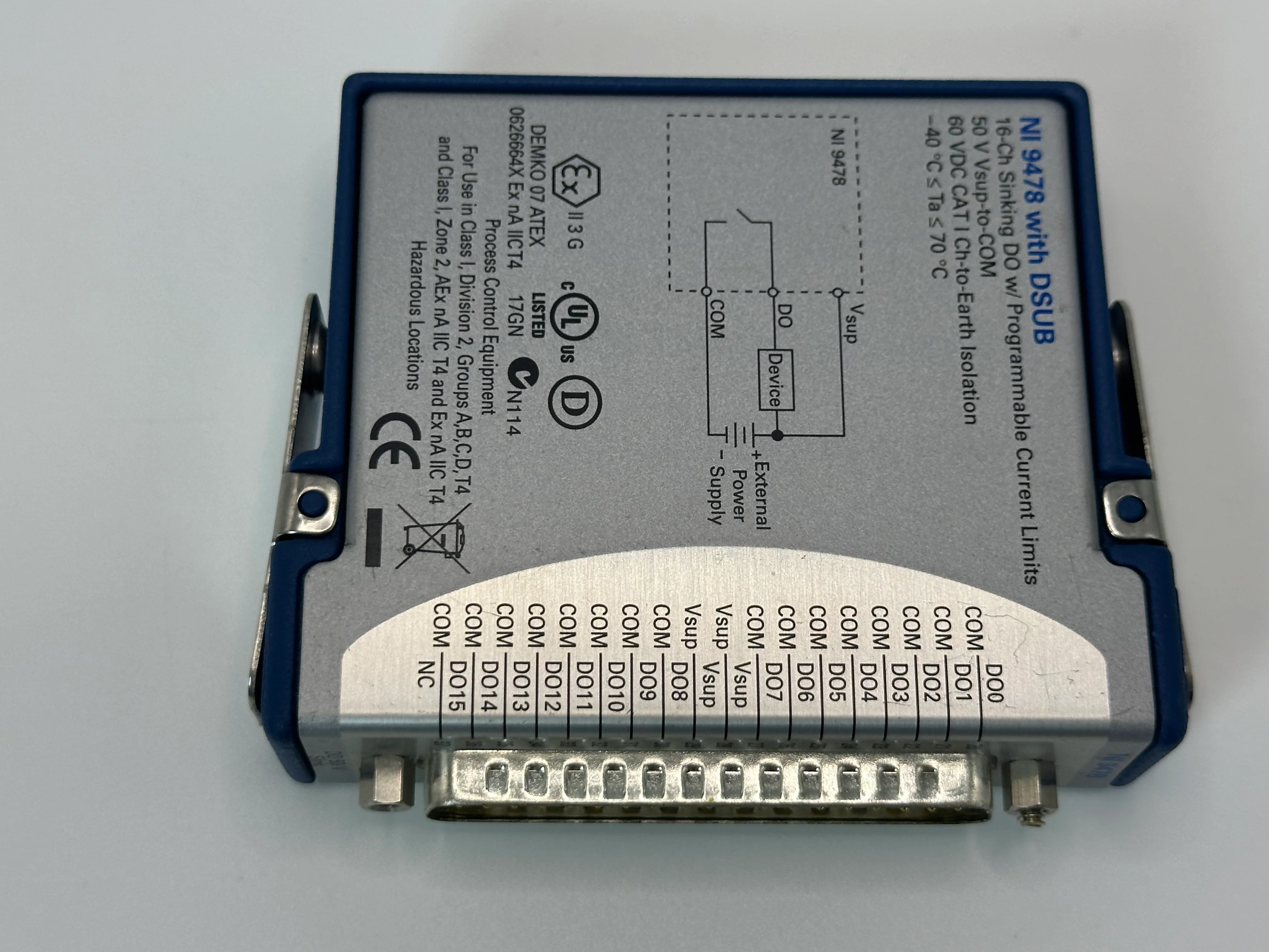 National Instruments NI 9478 cDAQ Digital Output Module, 50V 16ch