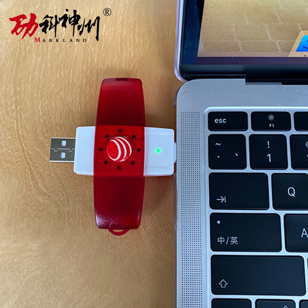 كاتب قارئ USB مزدوج المنفذ A&Type C NFC ISO14443 قارئ بطاقات محمول بدون تلامس