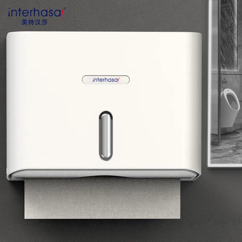 

interhasa! Paper Towel Holder Wall Punch Free Paper Towel Dispenser Waterproof Tissue Dispenser for Bathroom Toilet Commercial