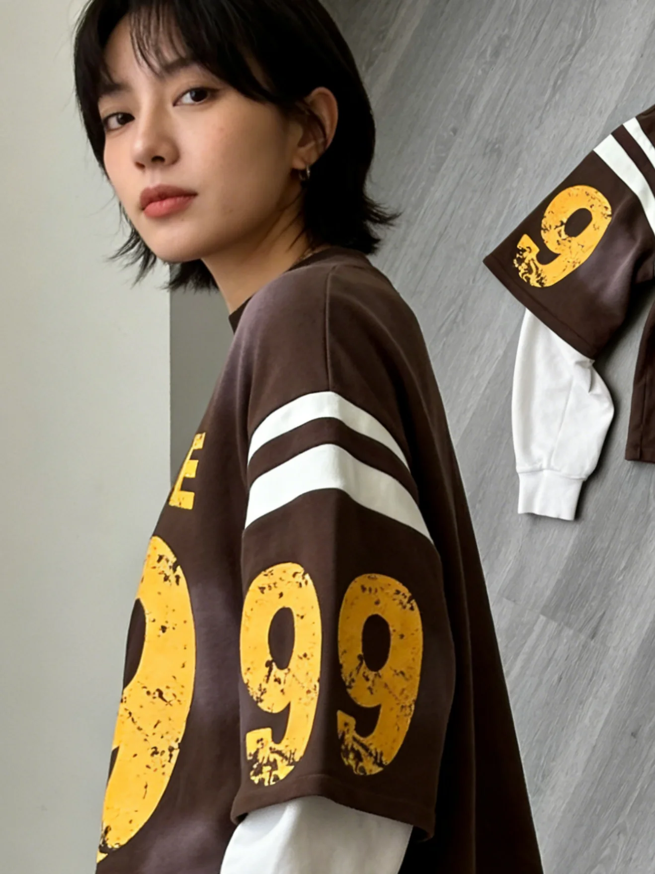

Breathable winter sportswear street double-layer long-sleeve shirt
