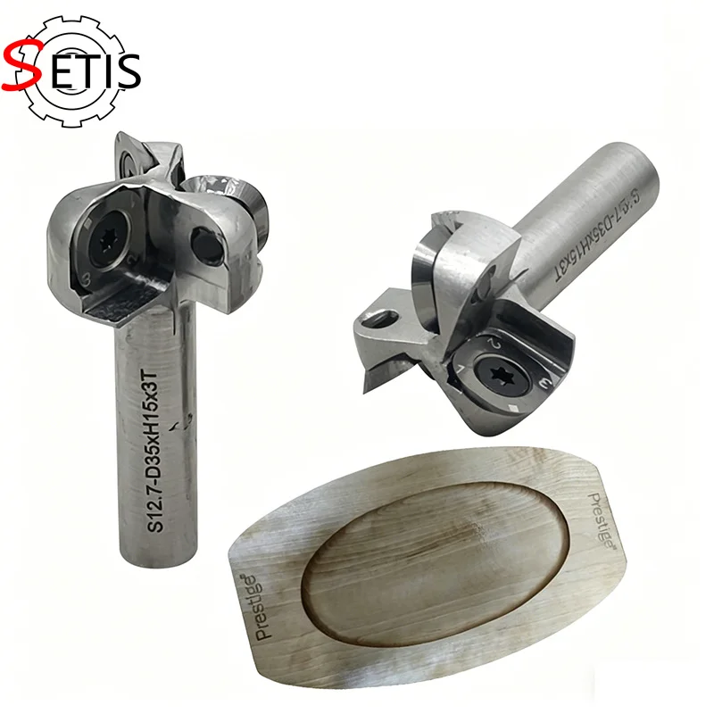 SETIS Woodworking Indexable Router Bit – Round-Over Bit for Wooden Pallets (Compatible with Handheld Routers/Trimmers)