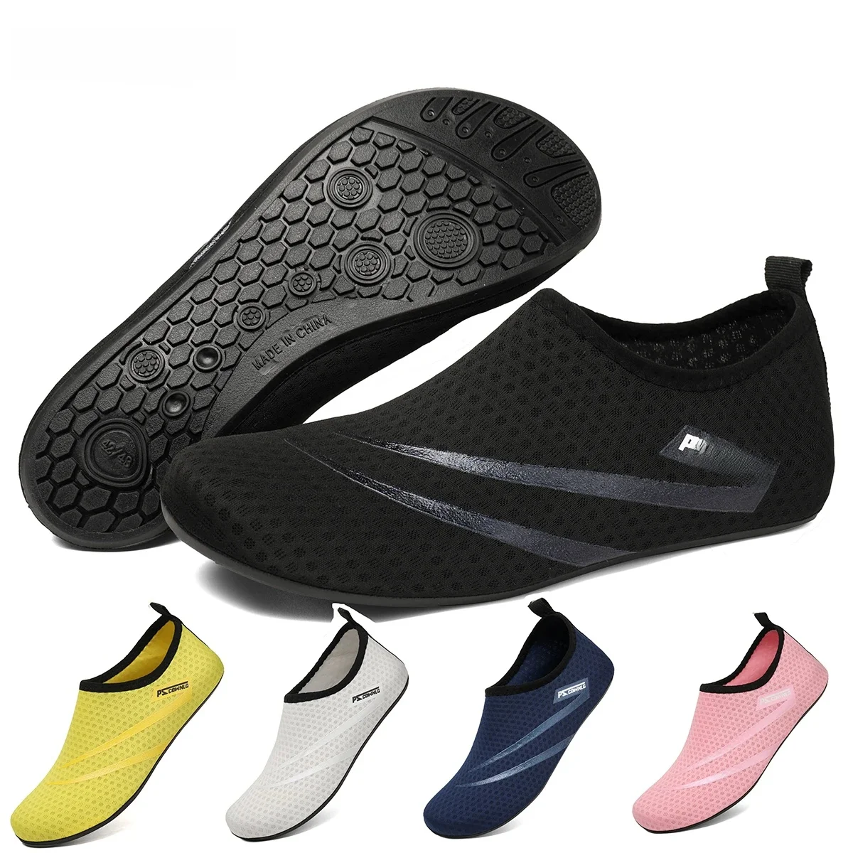 Unisex-Wasserschuhe, weich, für den Strand, rutschfest, Aqua-Schuhe, schnell trocknend, atmungsaktiv, Schwimmen, Tauchen, Schnorcheln, Sneaker, Socken, Slipper