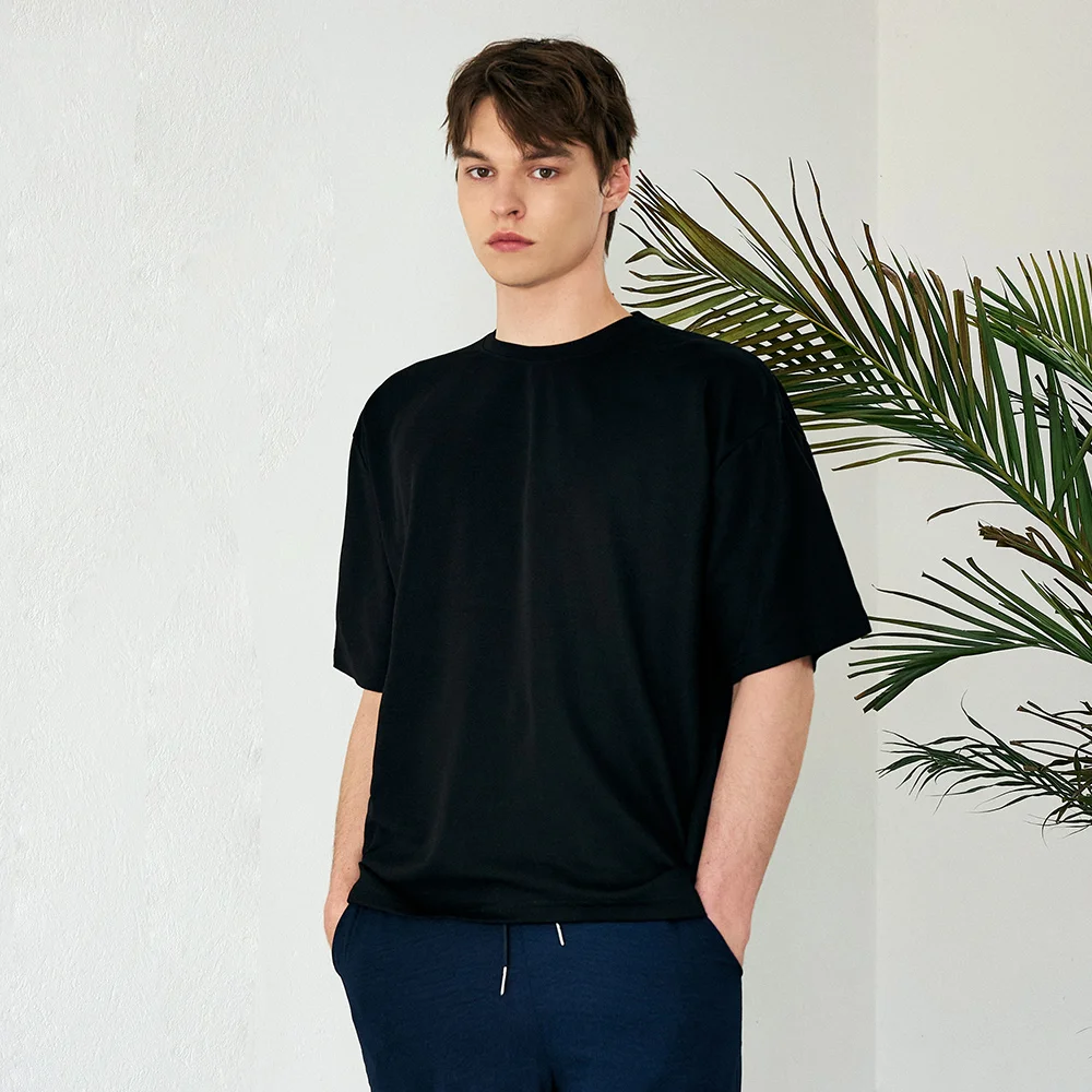 تي شيرت Paragona Unisex Essential Overfit Waffle بأكمام قصيرة و3 مقاسات و6 ألوان #3