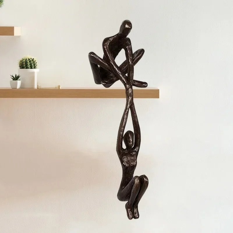 Homme levage femme Figurine Art Statue amant Sculpture ornement maison bureau décor danse Couple Sculpture Art œuvre créative