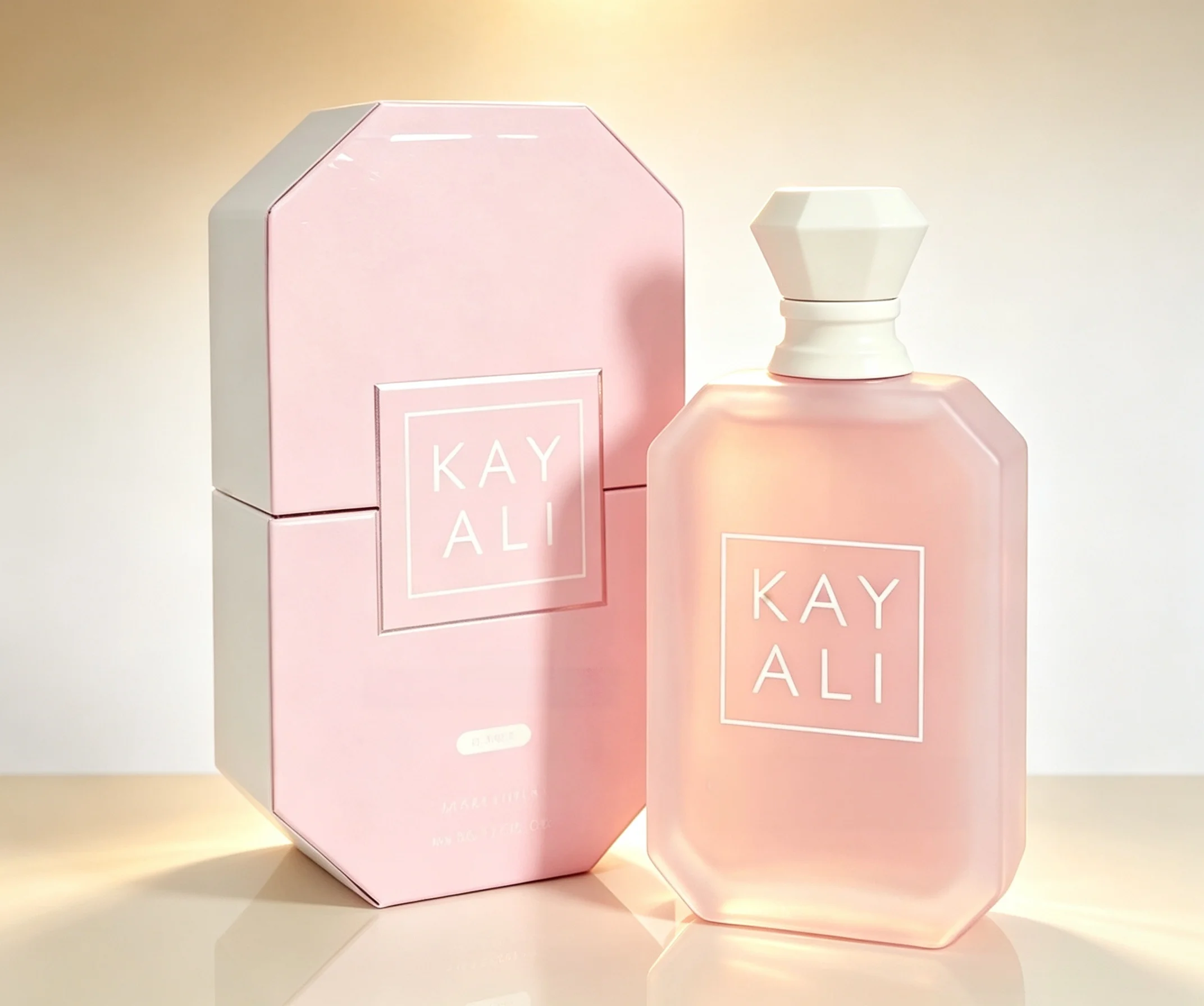 Yun Coufe Marshmallow LSI Kayali Eau de Parfum 100ml, Elegante Flacone Rosa Opaco, Profumo Gourmand a Lunga Durata