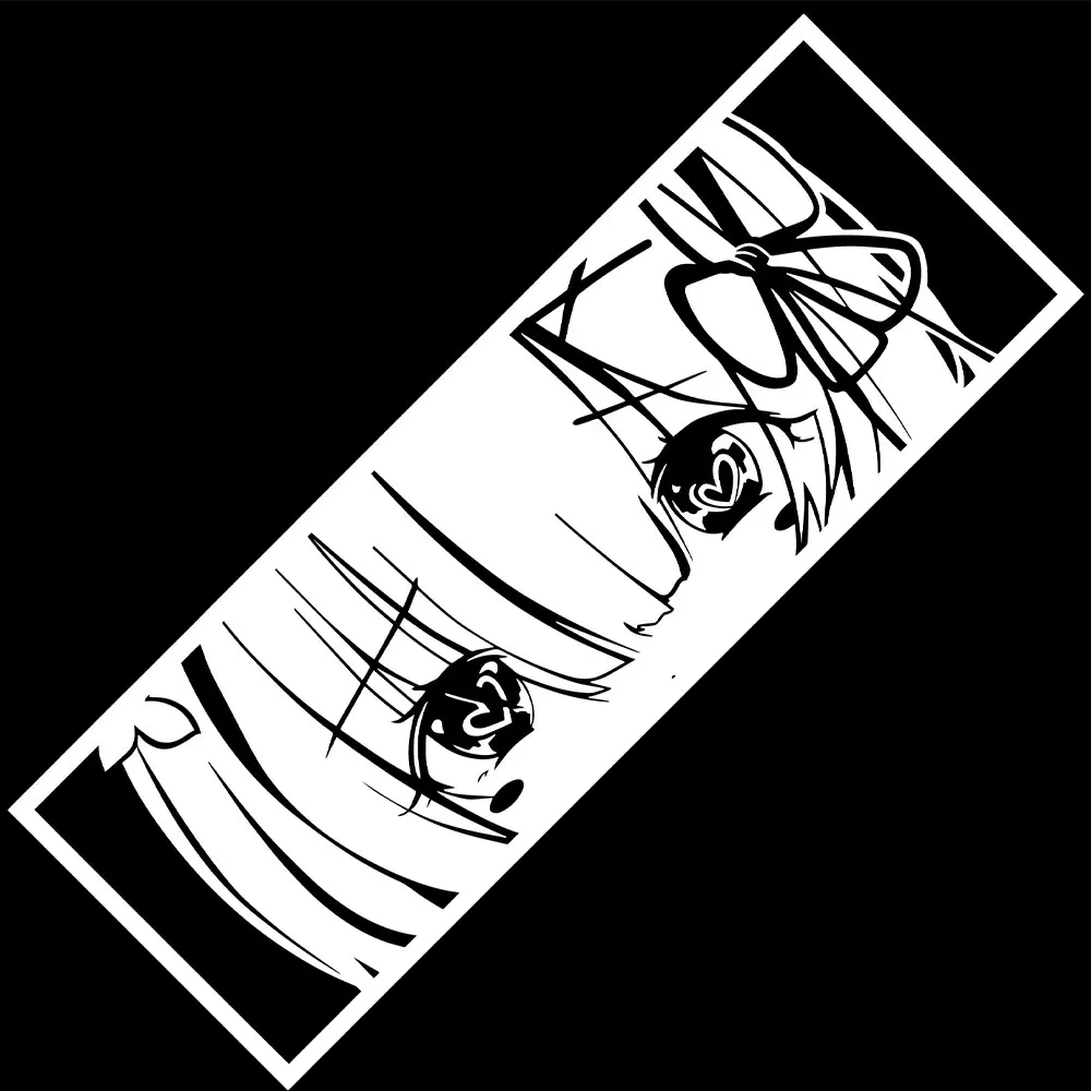 REM Waifu | Best Girl + | Anime Car Sticker Window Decoration Auto Parts Lovely Stickers Laser Vinyl Decals