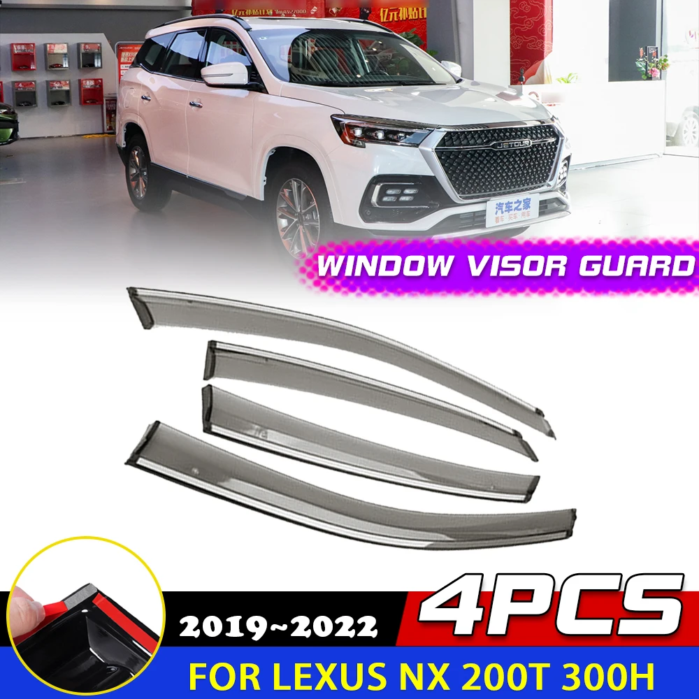 

Car Windows Visor for Chery Jetour X95 2019 2020 2021 2022 Awnings Sun Rain Eyebrow Guard Cover Deflector Sticker Accessories