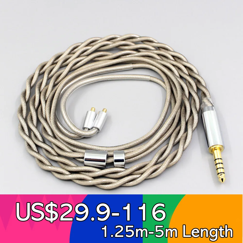 

Type6 756 core 7n Litz OCC Silver Plated Earphone Cable For Dunu T5 Titan 3 T3 (Increase Length MMCX) 2 cores 2.8mm LN007849