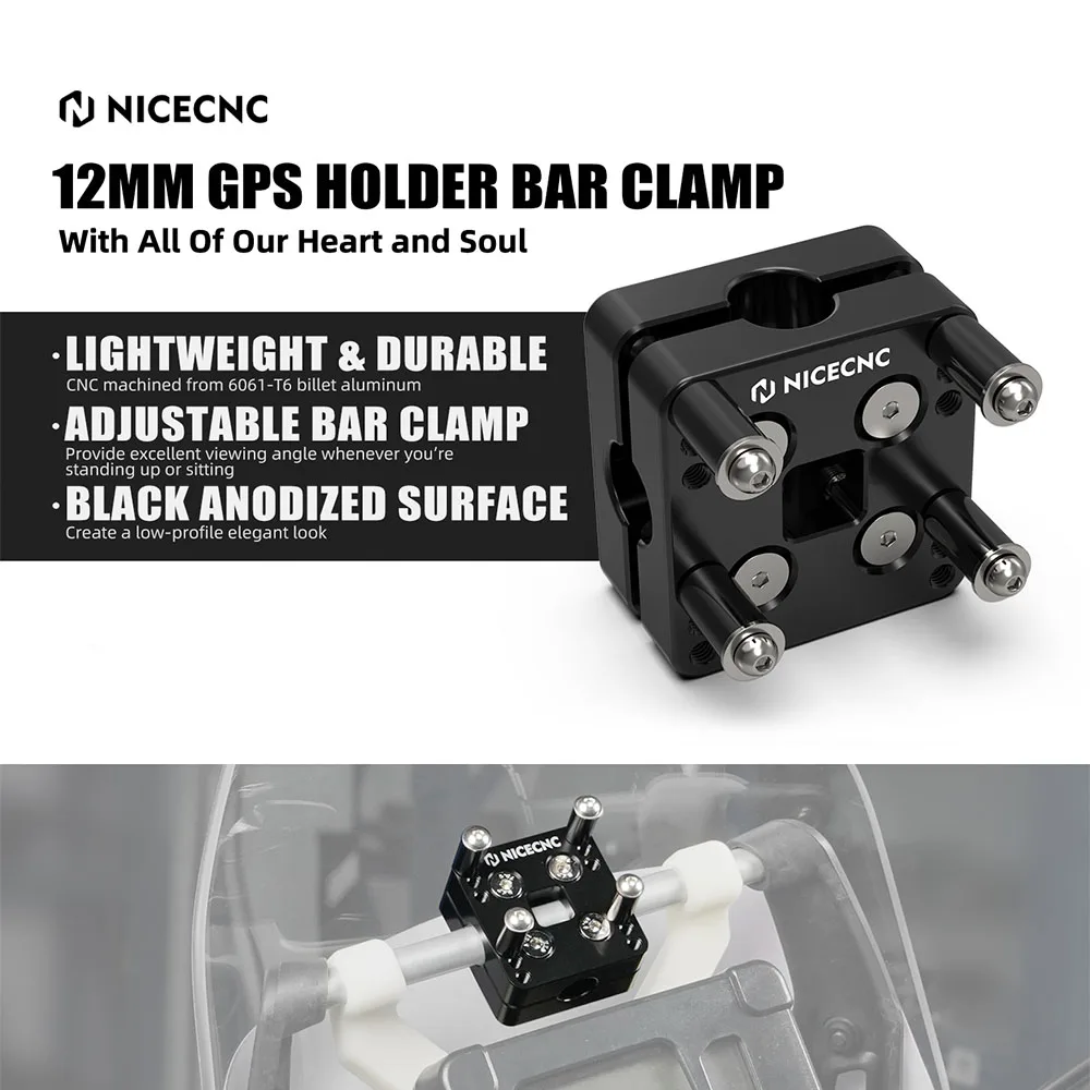 12MM Motorrad-Handy-GPS-Navigationshalterung für BMW R1200GS R1250GS LC ADV Yamaha Tenere 700 Honda CRF1100 Africa