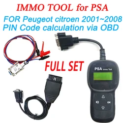 For PSA IMMO Tools for Peug-eot Cit-roen 2001 to 2018 Mark Key Simulator PIN Code Reader P-S-A Pin Calculator IMMO Emulator