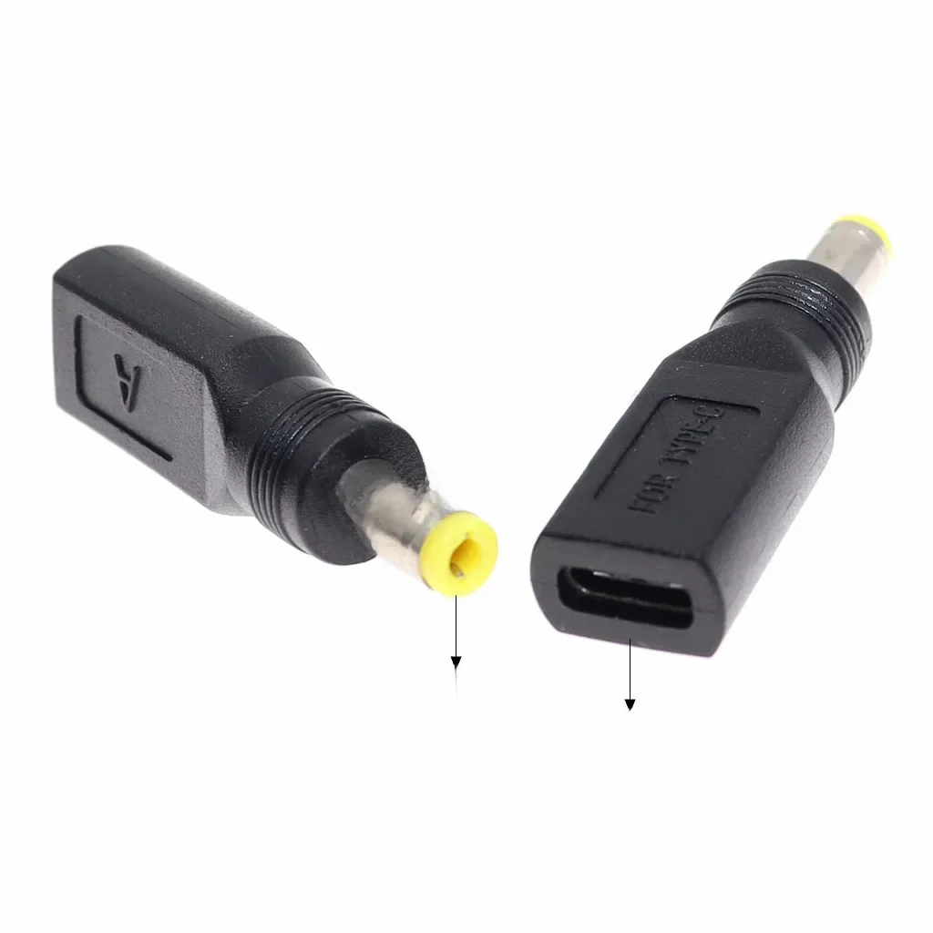 USB 3.1 typ C USB C żeńskie gniazdo do 5,5x2,5 mm / 5,5 mm * 2,1 mm wtyk męski zasilacz prądu stałego złącze adaptera — zdjęcie 2