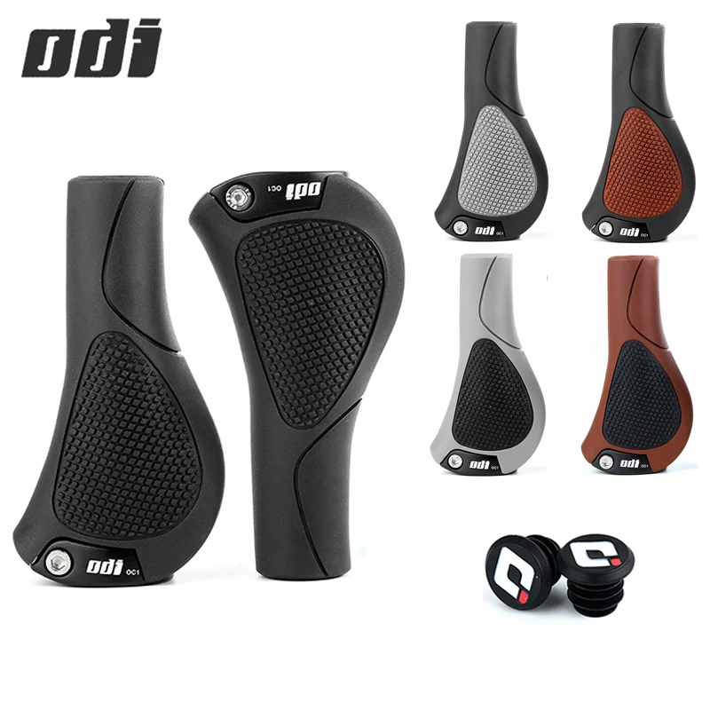 ODI OC1 Ergonomics Mtb Grips Lock Ring Bicycle Handlebar Grips Skeleton Support MTB Grip Bike Handle Cover with Bar End Plug