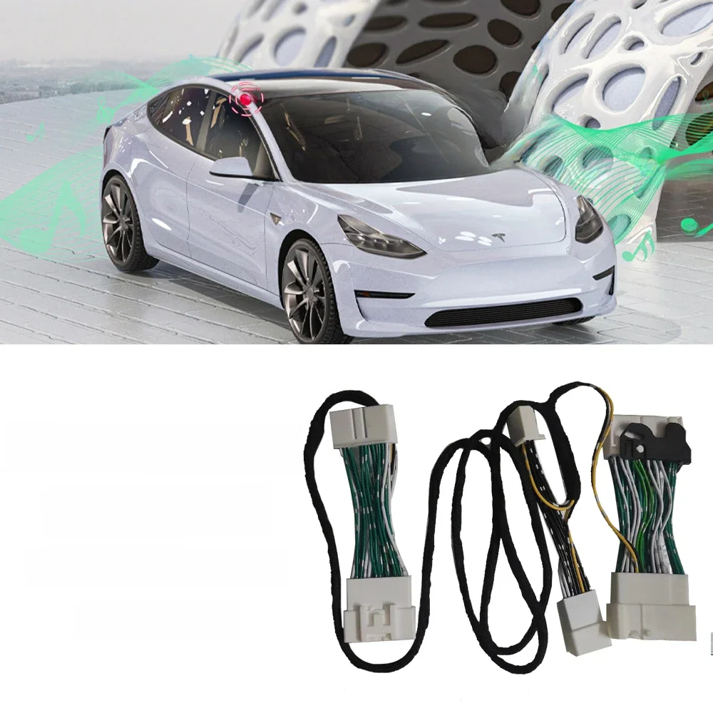 Dla tesli Model 3 Standard Range Plus SR + nieaktywna aktywacja głośników wiązka przewodów aktualizacja Audio dla Tesla Model 3 2018-2023 — zdjęcie 2