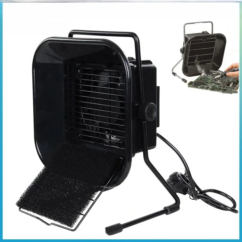 Najnowszy 220V/110V ue/US Plug 493 pochłaniacz dymu lutowniczego ESD urządzenie do usuwania oparów z 5 bezpłatnym filtr z węglem aktywnym gąbka do przeróbki — zdjęcie 2