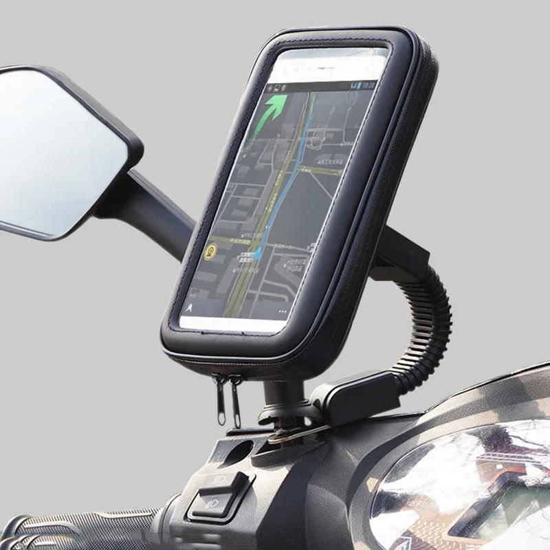 AliExpress Opansten Bicycle Motorcycle Phone Holder Waterproof Bike Phone Case Bag for iPhone Samsung 6.3" Mobile PhoneStand Support Scooter Cover