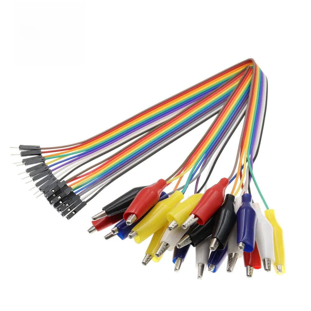 1 pièce, pince de Test Crocodile moyen à fil mâle, longueur 20CM 30CM 47mm