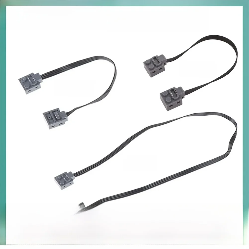 Fil d'extension de fonctions d'alimentation MOC 20/25/50cm, ligne de cordon de remplacement de réparation Compatible avec les blocs de construction legoeds 8871 8886 8293