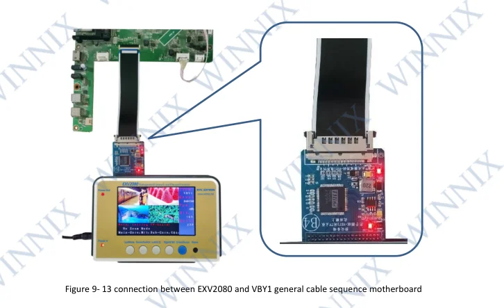 Double Cable 4K (VBY1) convert-board, and special Cable sequence VBY1 convert-board B1
