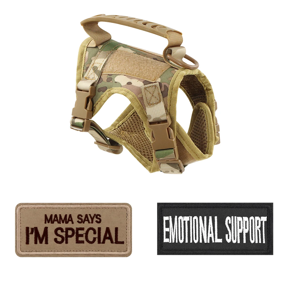 Taktisches Katzengeschirr, ausbruchsicher, verstellbare Weste im Militärstil, bequem für Katzen, Welpen, Outdoor-Spaziergänge, Training – Detail 6