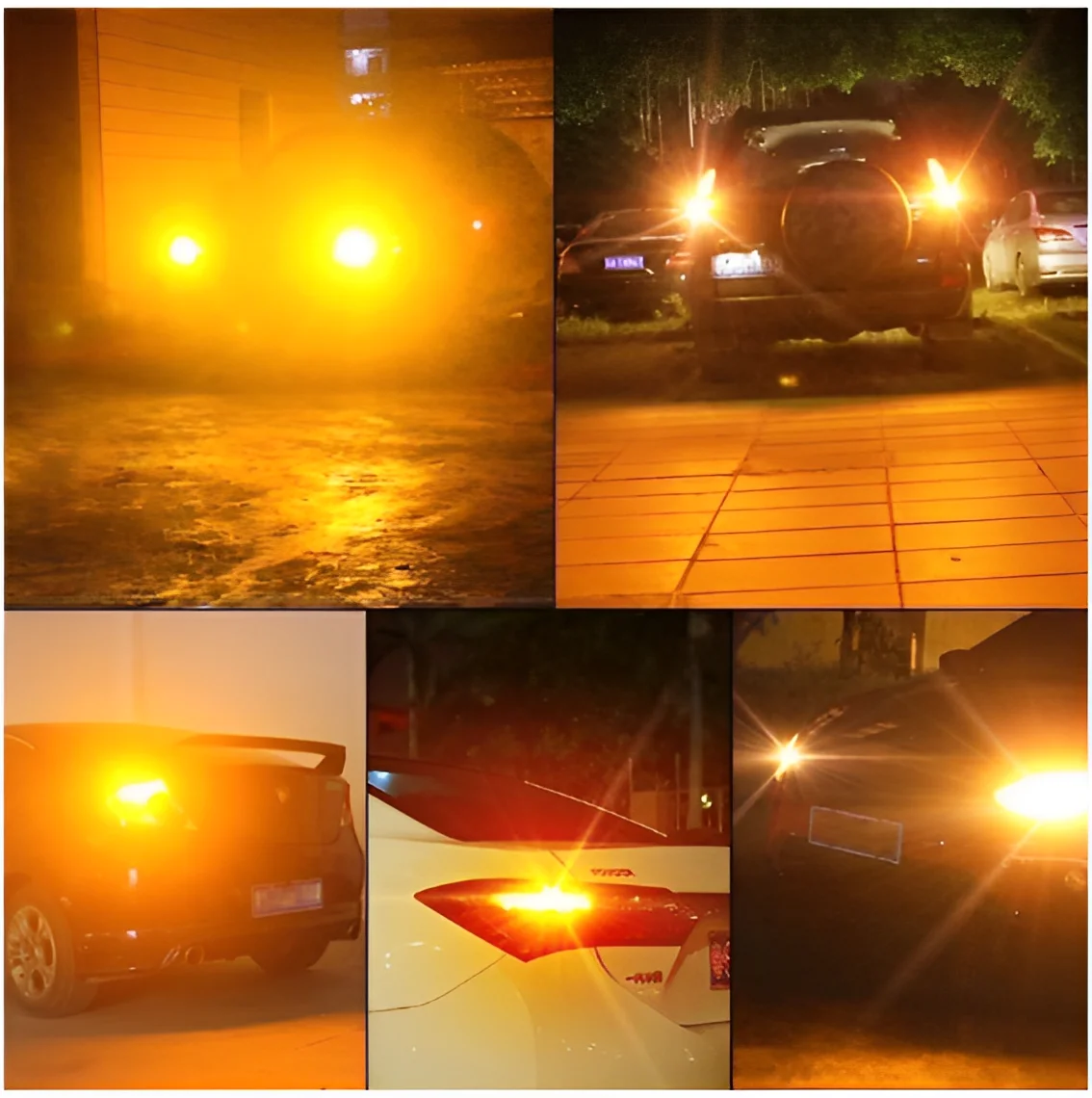 자동차용 LED 브레이크 후방 신호 램프 144 칩 1156 2개-Neverdie Store