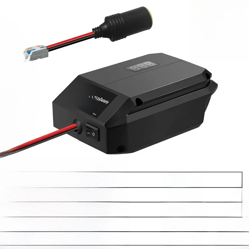 DC 18V naar 12V Step Down Converter voor Makita Batterij Power Wheel Adapter DIY Sigarettenaansteker Auto Regulator power Tools - afbeelding 2
