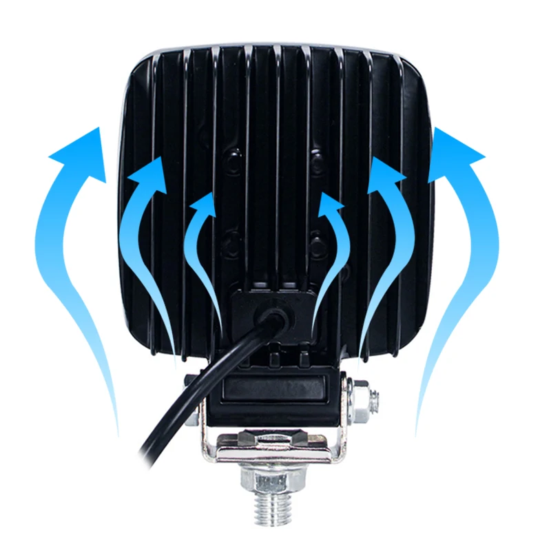 1PC 4 Inch 48W LED Work Light 12V 24V 48V, 6000K Flood Beam for Excavator Tractor ATV UTV Off-Road Truck LED Auxiliary Light view 4