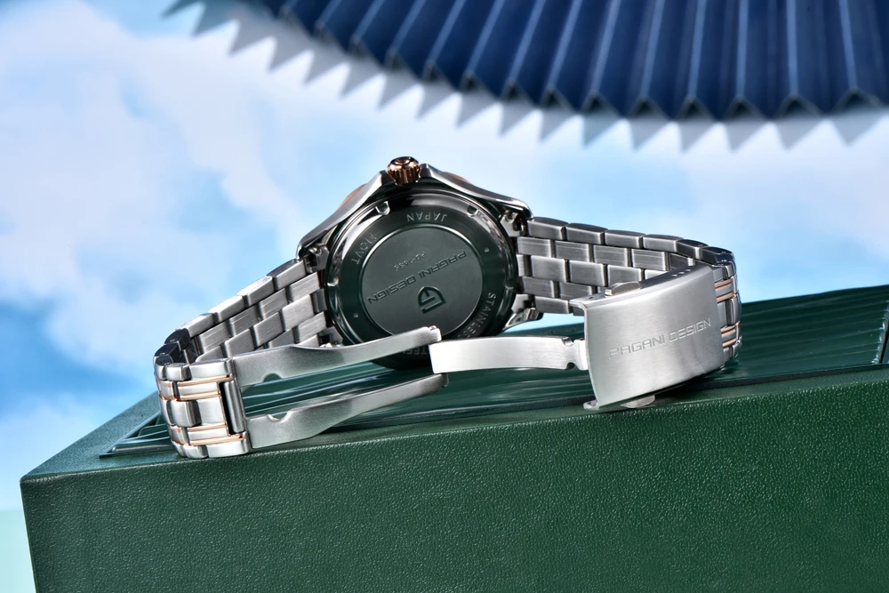 PAGANI DESIGN Herren Luxus-Automatik-Taucheruhr in Grün, Neue Kollektion, MIYOTA 8215 Mechanische Uhr für Herren, Lokaler Versand – Detail 19