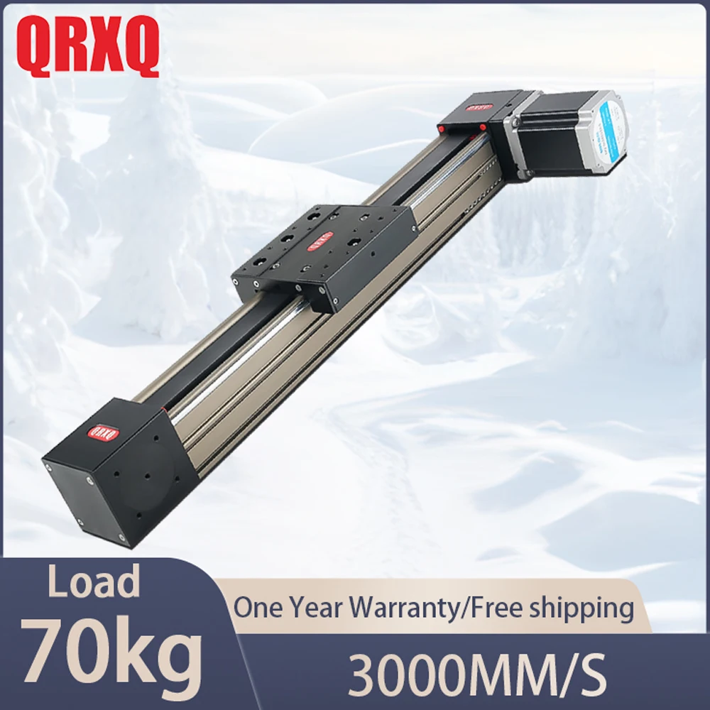 QRXQ RXP80 Linear Guide 700mm 800mm 900mm Max Spped 3500mm/s 70kg Load CNC Customization XYZ Gantry Linear Stage