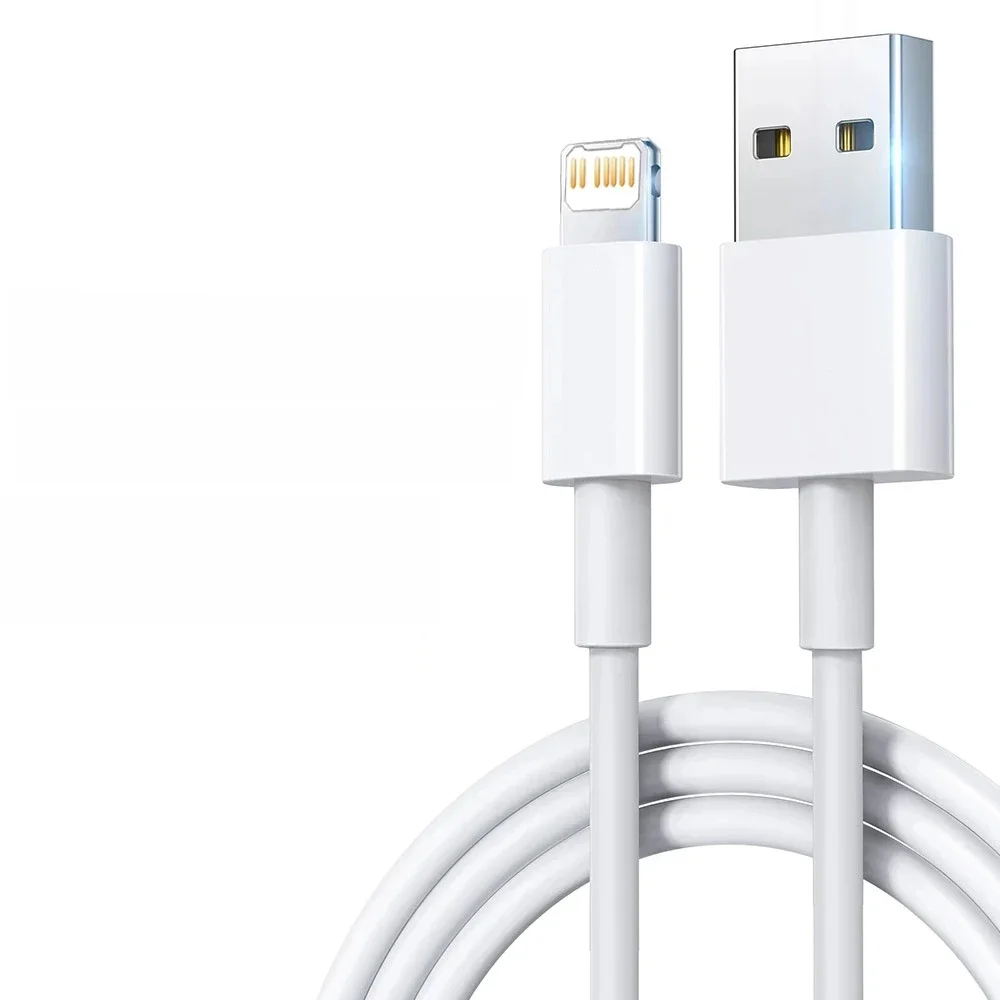 Cabo USB para iPhone, Sincronização de Dados, Carregamento Rápido, Cabo de Fio, 20W, 0.25m, 1m, 2m,