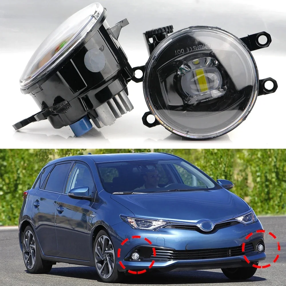 2 szt. Obiektyw LED zespół światła przeciwmgielnego DRL do Toyota Auris Blade 2006-2018 30W H11 samochód przednie światło przeciwmgłowe styl światła dziennego — 2