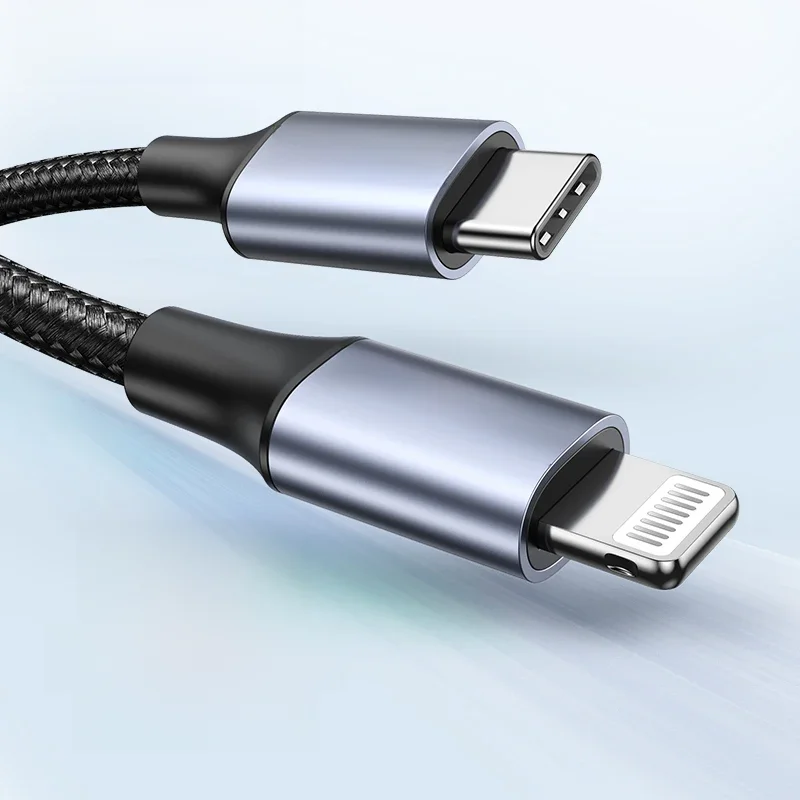 UGREEN MFI PD20W – kabel USB-C do Lightning, umożliwiający szybkie ładowanie iPhone 14, 13, 12, 11 oraz urządzeń Apple iPad. Kabel do ładowania i przesyłania danych, długości 25 cm, 150 cm, 1 m, 2 m. — zdjęcie produktu 7
