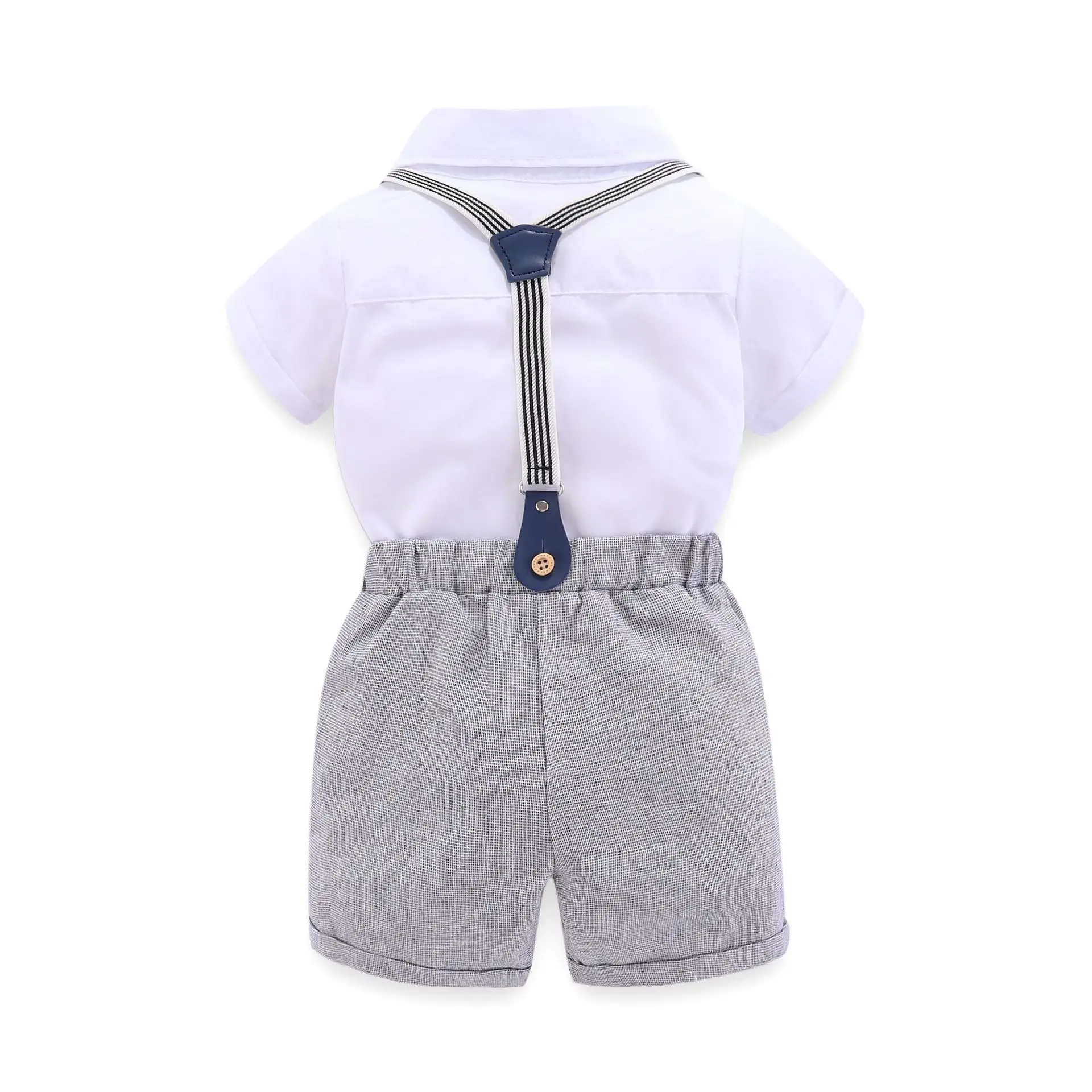 Factory Outfits Toddler Baby Clothing Two Piece Set Children's Gentleman With Suspender Boys Wearing Panties