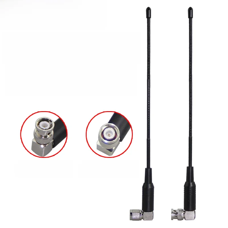 SONGKL Récepteur à fouet souple 400 ~ 900Mhz 8dbi, antenne UHF pour microphone sans fil avec connecteur mâle TNC, Microphone BNC mâle Sys 3