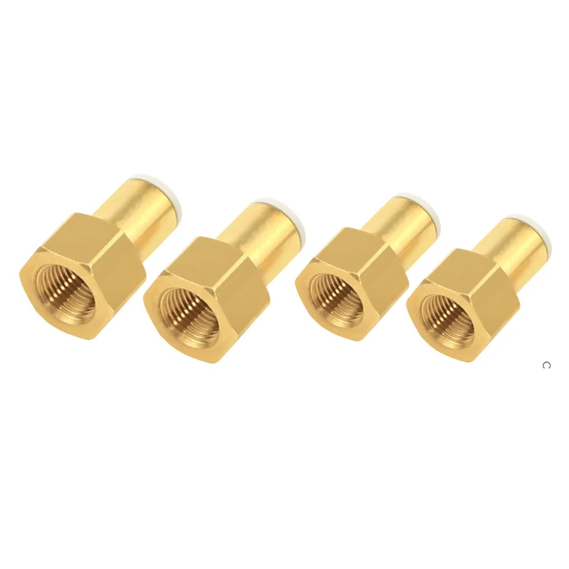 10PCS Connector PCF Female Thread Straight Connector KQ2F04/06/08/10/12/16-M3/M5/01/02/03/04A Female Thread Female Connector