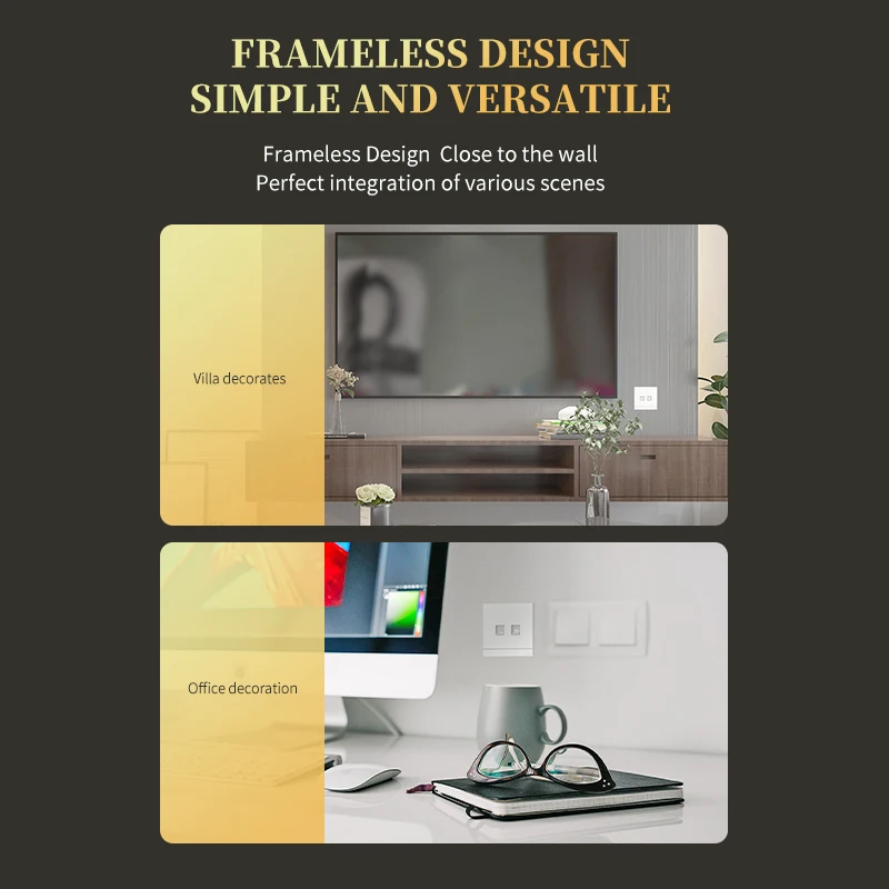 CNCOB Ethernet Faceplate Dual Port Telephone Network Panel 86 Type Wall Plate Socket Electrical Equipment 5pcs