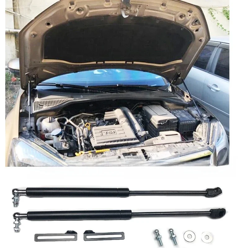 Couvre-moteur avant de voiture Skoda Yeti 2009 – 2019, 2 pièces, capot, entretoises de levage de choc, bras de tige de Support, accessoires à ressort à gaz