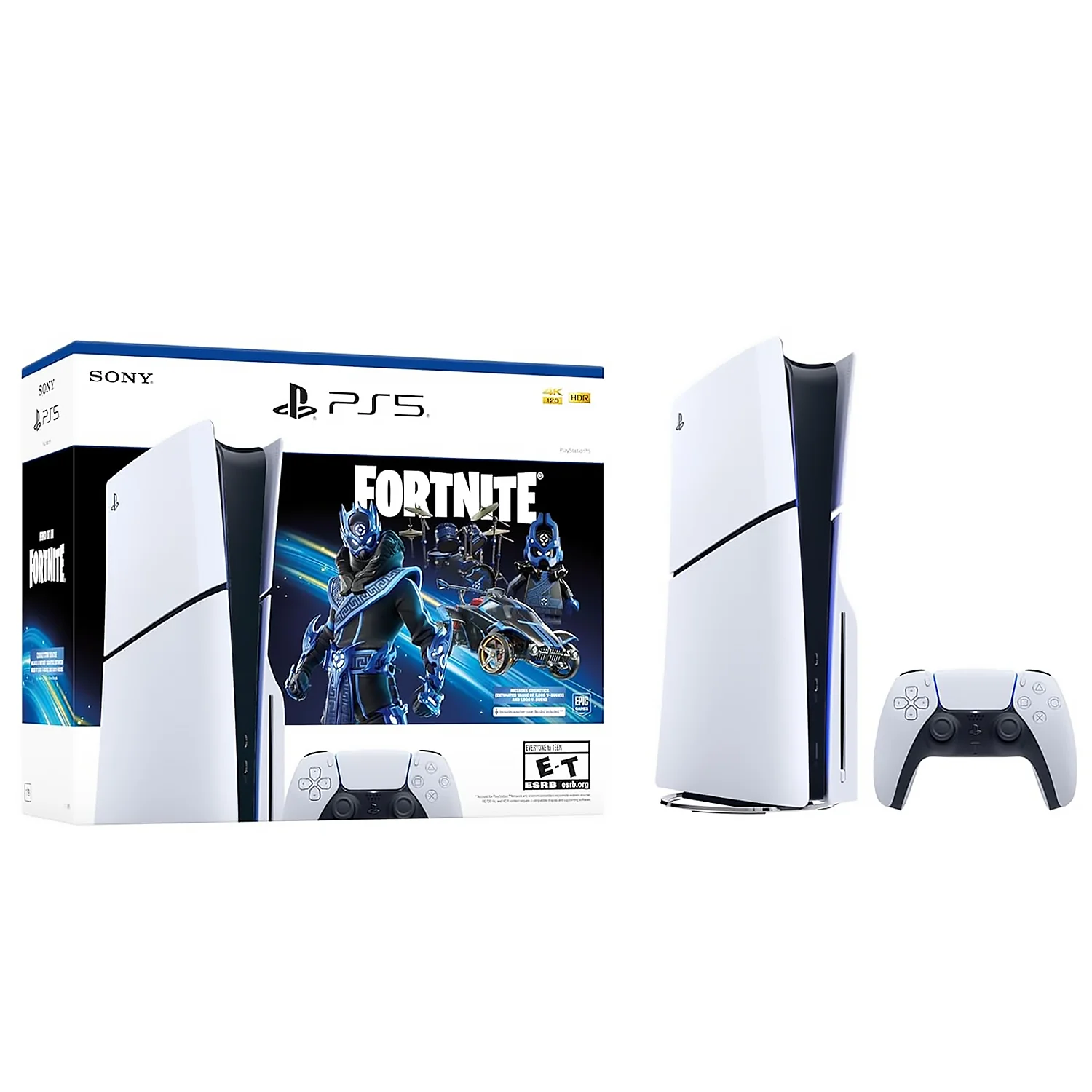 PlayStation 5 Slim Edición con Disco _ Paquete Fortnite Cobalt Star