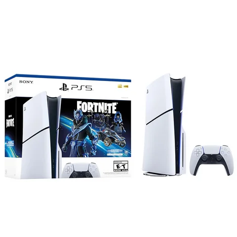 PlayStation 5 Slim Disc Edition _ Fortnite Cobalt Star Bundle
