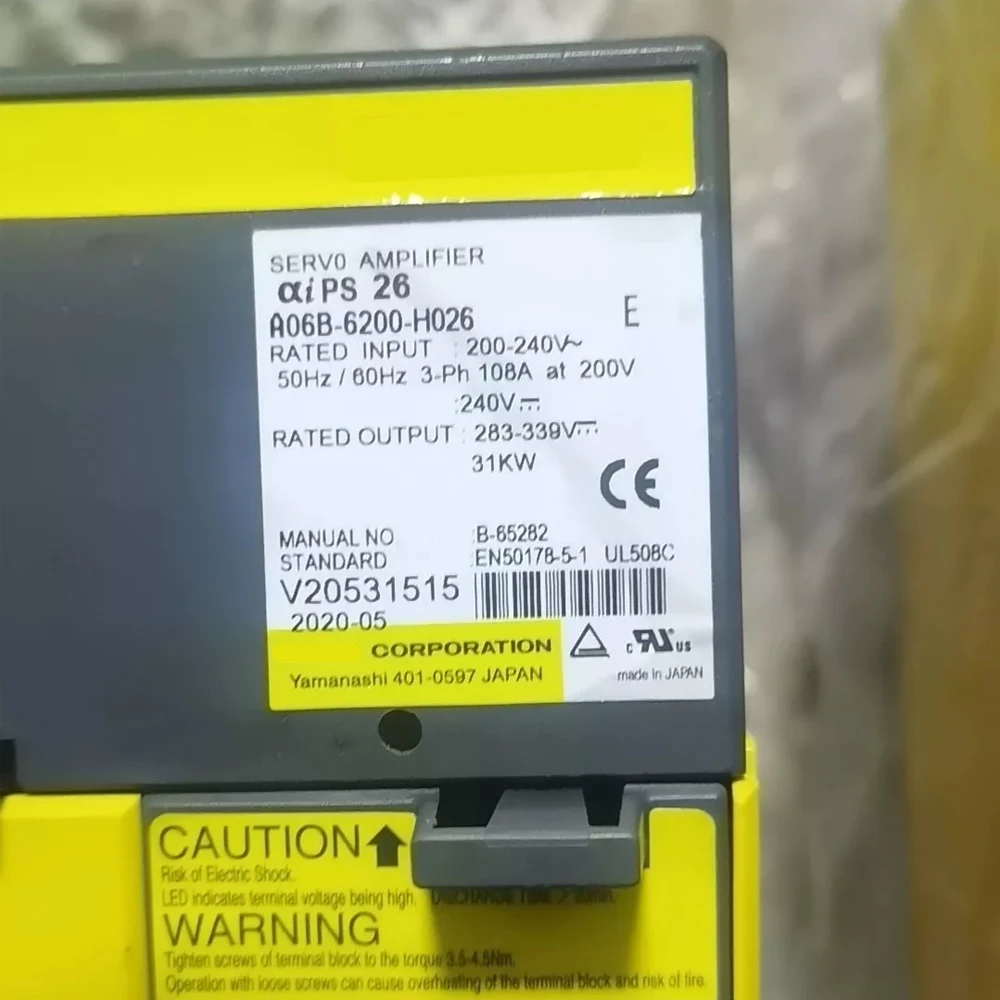 

Brand New A06B-6200-H026 A06B-6172-H003 A06B-6200-H055 A06B-6220-H030 A06B-6164-H343 A06B-6240-H331 One year warranty