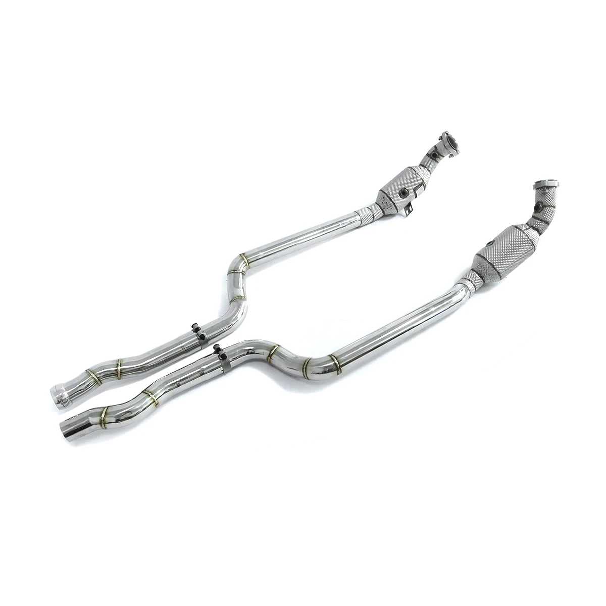 UNIQUE For 2012-2017 Benz W218 CLS300 CLS320 CLS350 CLS400 3.5L With insulator downpipe With cat/without cat exhaust pipe