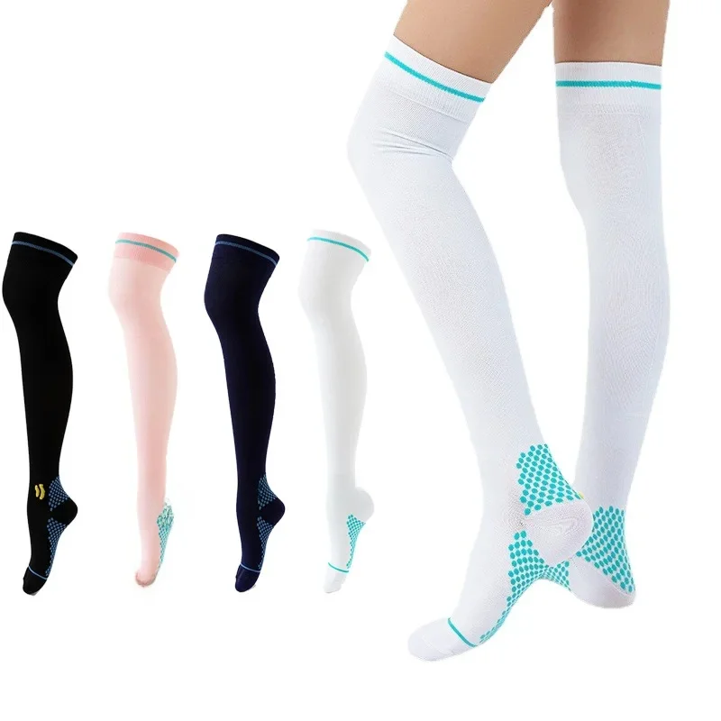 AliExpress Long Knee Length Sports Socks Outdoor Jump Rope Hiking Cycling Socks Leg Protectors For Men Women Pressure Socks Long Knee Socks